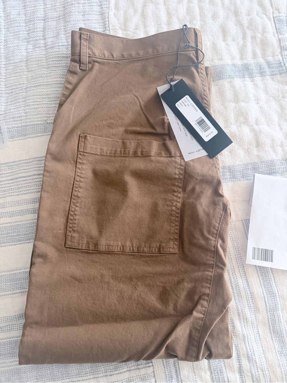 Nili Lotan NWT Barrel Shon Pants- sold out! Size 6, coffee